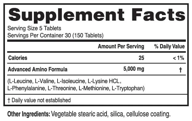 amino-supplement-facts